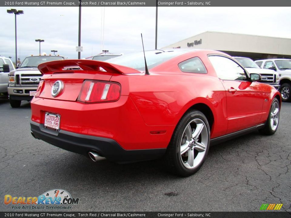 2010 Ford Mustang GT Premium Coupe Torch Red / Charcoal Black/Cashmere Photo #3