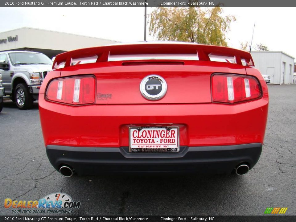 2010 Ford Mustang GT Premium Coupe Torch Red / Charcoal Black/Cashmere Photo #4