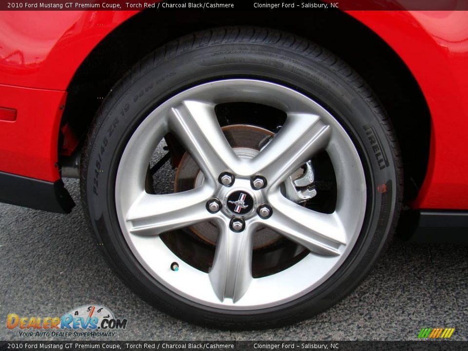2010 Ford Mustang GT Premium Coupe Torch Red / Charcoal Black/Cashmere Photo #12