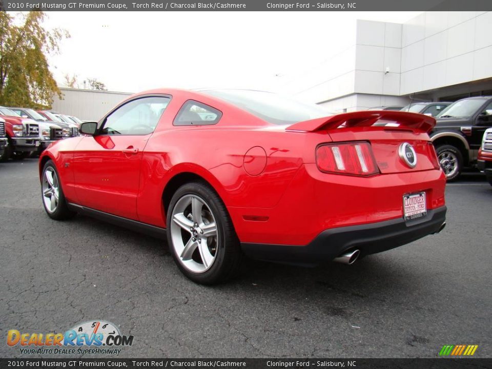 2010 Ford Mustang GT Premium Coupe Torch Red / Charcoal Black/Cashmere Photo #24