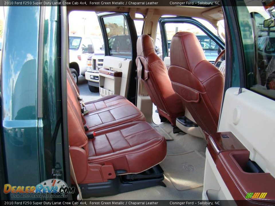 2010 Ford F250 Super Duty Lariat Crew Cab 4x4 Forest Green Metallic / Chaparral Leather Photo #11