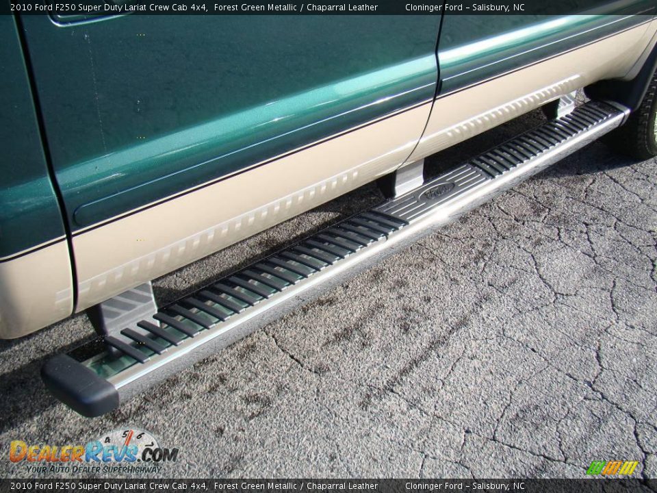 2010 Ford F250 Super Duty Lariat Crew Cab 4x4 Forest Green Metallic / Chaparral Leather Photo #15