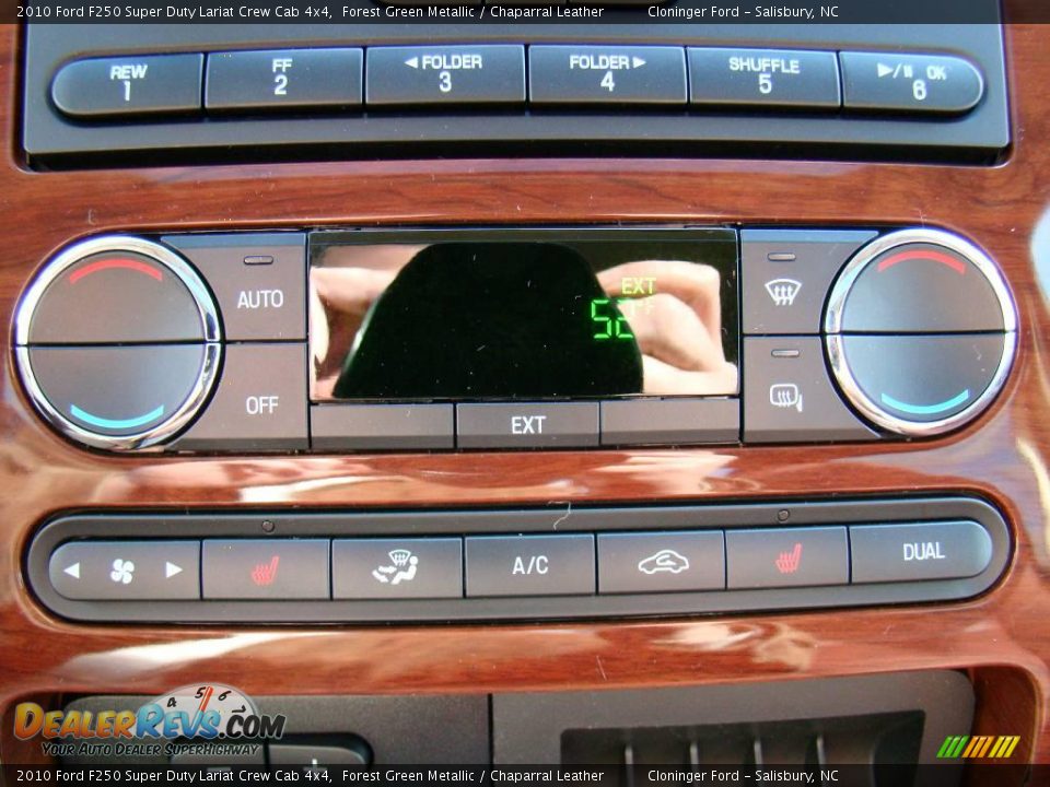 2010 Ford F250 Super Duty Lariat Crew Cab 4x4 Forest Green Metallic / Chaparral Leather Photo #24