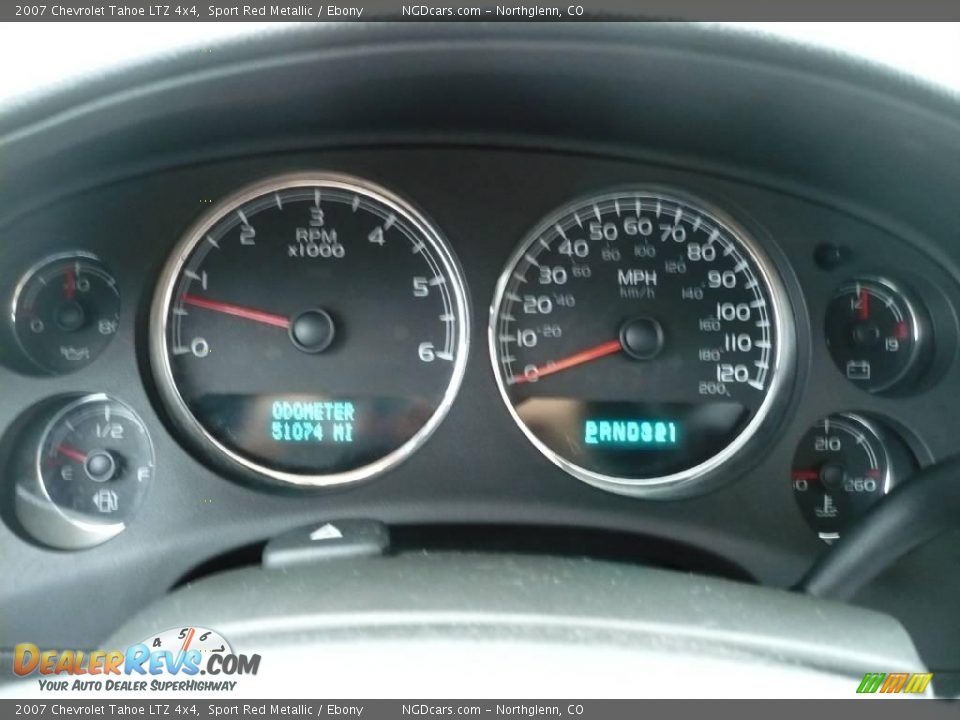 2007 Chevrolet Tahoe LTZ 4x4 Sport Red Metallic / Ebony Photo #25