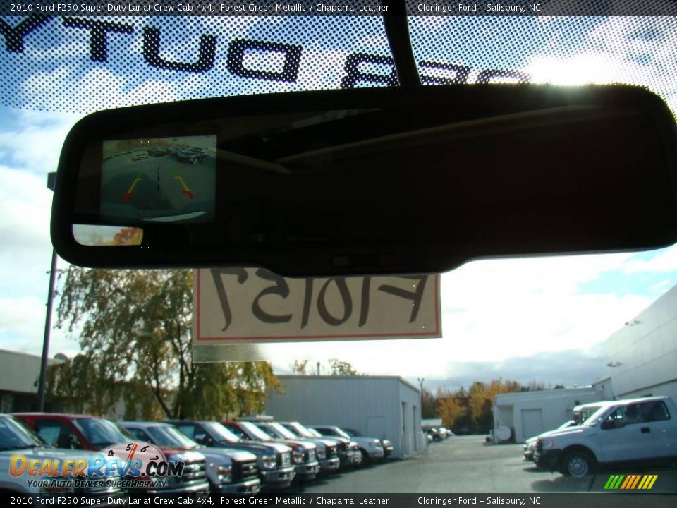 2010 Ford F250 Super Duty Lariat Crew Cab 4x4 Forest Green Metallic / Chaparral Leather Photo #31
