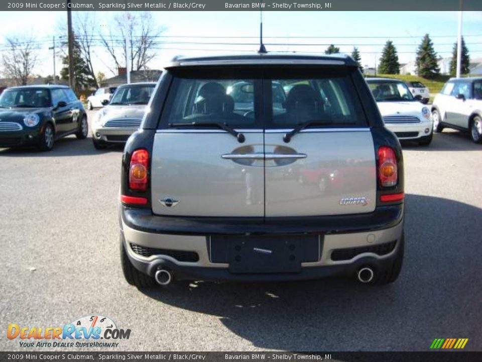 2009 Mini Cooper S Clubman Sparkling Silver Metallic / Black/Grey Photo #4