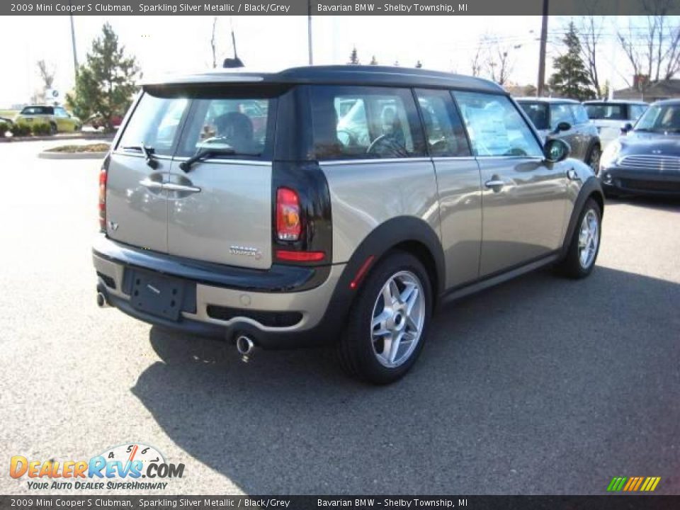 2009 Mini Cooper S Clubman Sparkling Silver Metallic / Black/Grey Photo #5
