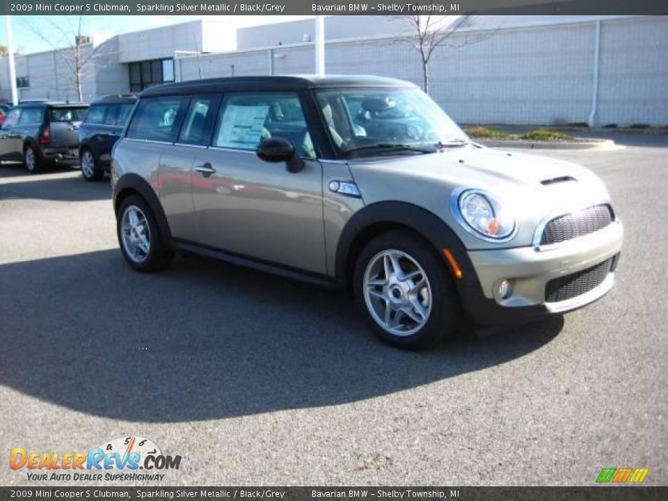 2009 Mini Cooper S Clubman Sparkling Silver Metallic / Black/Grey Photo #7