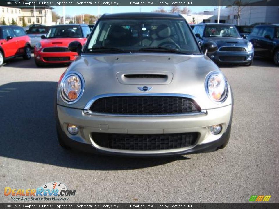 2009 Mini Cooper S Clubman Sparkling Silver Metallic / Black/Grey Photo #8