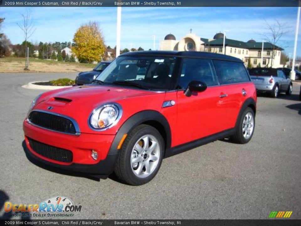 2009 Mini Cooper S Clubman Chili Red / Black/Grey Photo #1