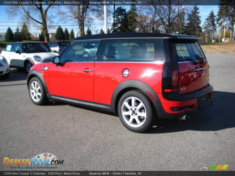 2009 Mini Cooper S Clubman Chili Red / Black/Grey Photo #3