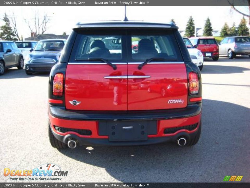 2009 Mini Cooper S Clubman Chili Red / Black/Grey Photo #4