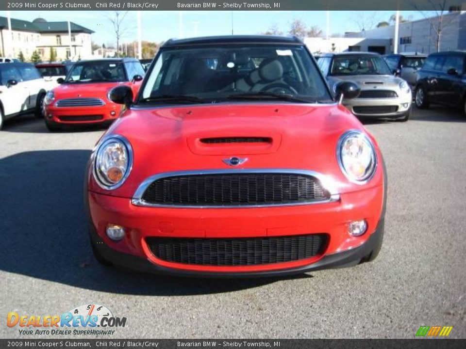 2009 Mini Cooper S Clubman Chili Red / Black/Grey Photo #8