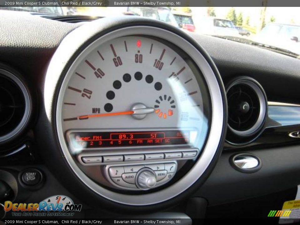 2009 Mini Cooper S Clubman Chili Red / Black/Grey Photo #14