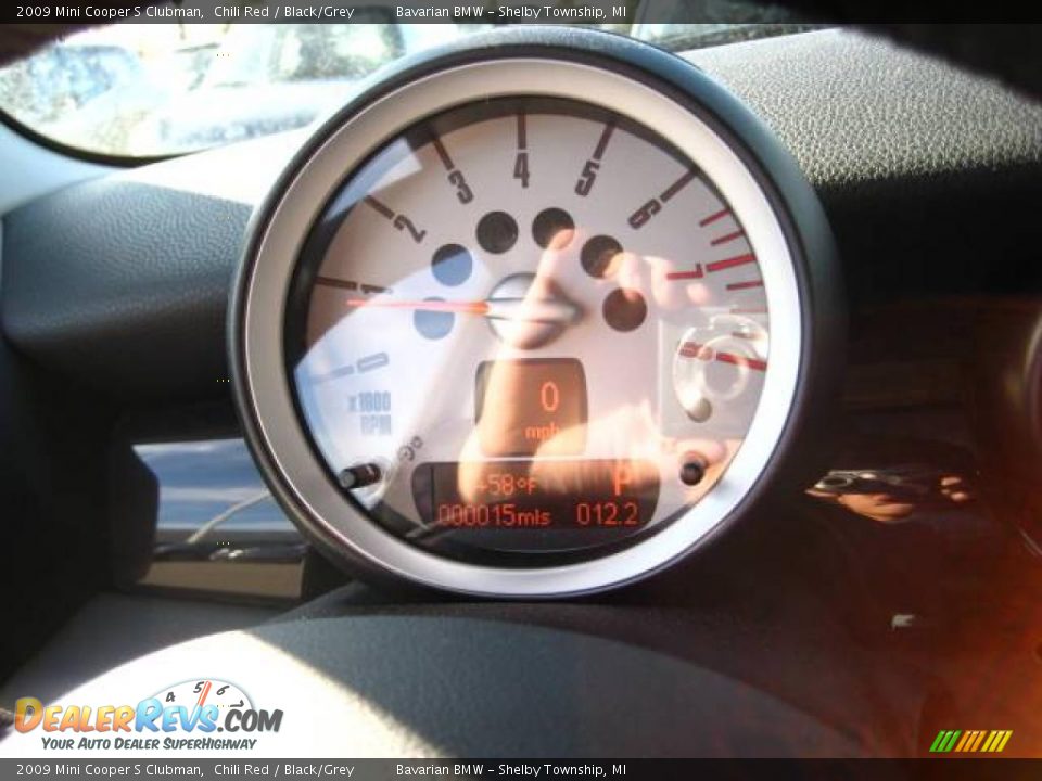 2009 Mini Cooper S Clubman Chili Red / Black/Grey Photo #18