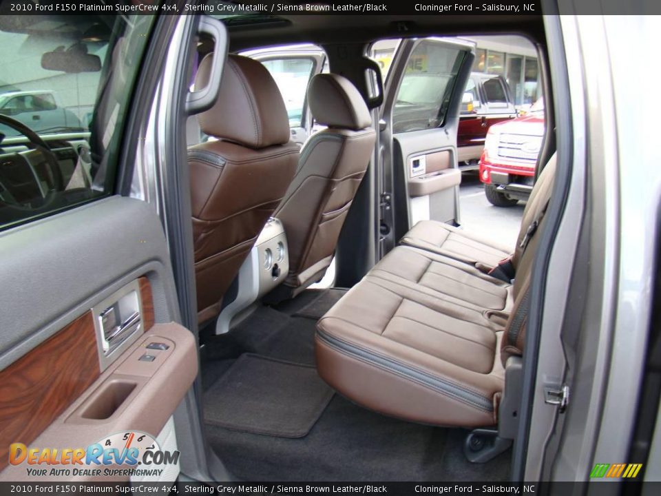2010 Ford F150 Platinum SuperCrew 4x4 Sterling Grey Metallic / Sienna Brown Leather/Black Photo #9