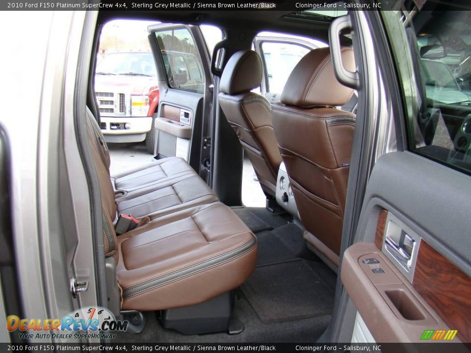2010 Ford F150 Platinum SuperCrew 4x4 Sterling Grey Metallic / Sienna Brown Leather/Black Photo #11