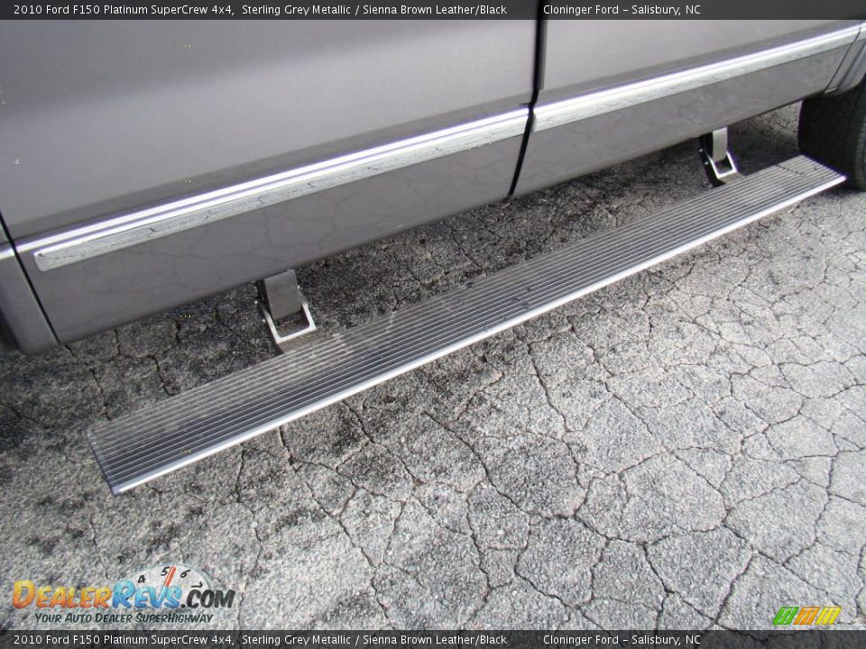 2010 Ford F150 Platinum SuperCrew 4x4 Sterling Grey Metallic / Sienna Brown Leather/Black Photo #15