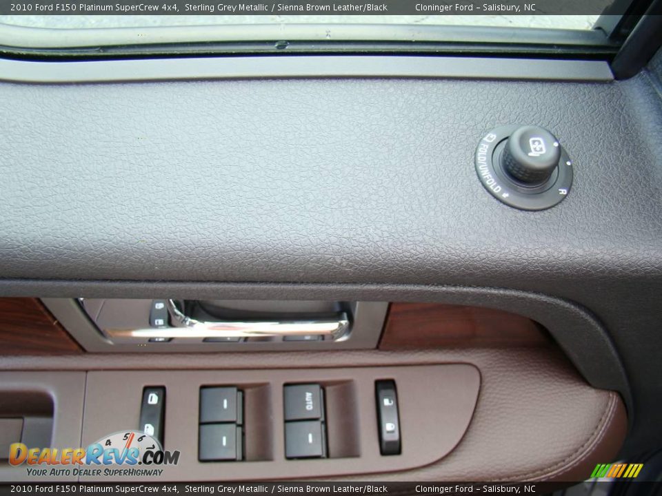 2010 Ford F150 Platinum SuperCrew 4x4 Sterling Grey Metallic / Sienna Brown Leather/Black Photo #18