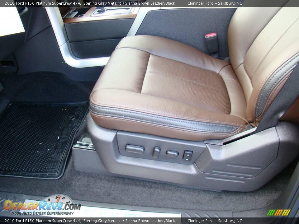 2010 Ford F150 Platinum SuperCrew 4x4 Sterling Grey Metallic / Sienna Brown Leather/Black Photo #19
