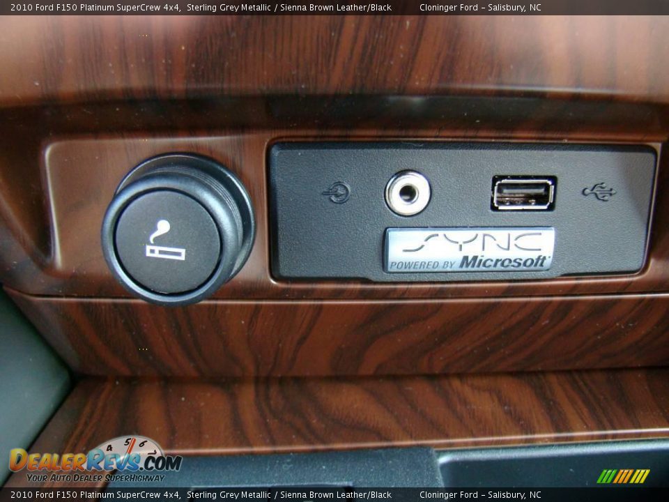 2010 Ford F150 Platinum SuperCrew 4x4 Sterling Grey Metallic / Sienna Brown Leather/Black Photo #27