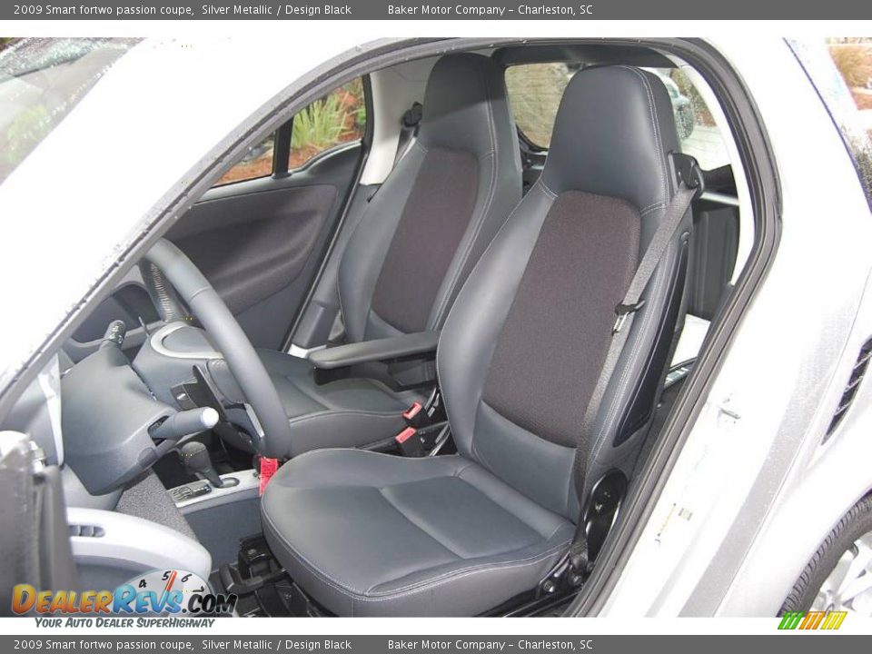2009 Smart fortwo passion coupe Silver Metallic / Design Black Photo #5
