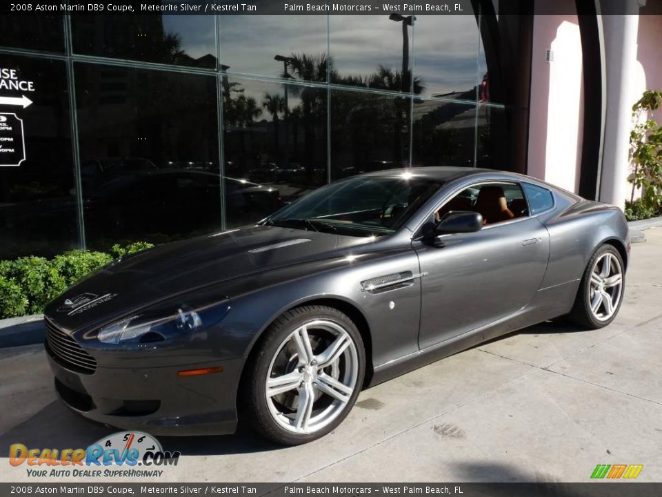 2008 Aston Martin DB9 Coupe Meteorite Silver / Kestrel Tan Photo #1