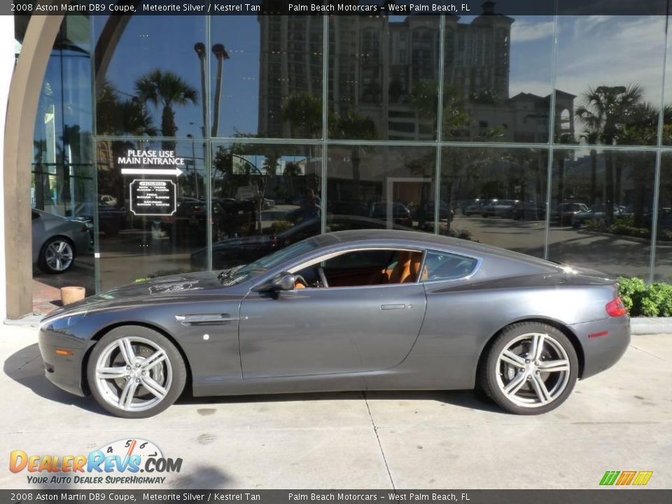 2008 Aston Martin DB9 Coupe Meteorite Silver / Kestrel Tan Photo #2