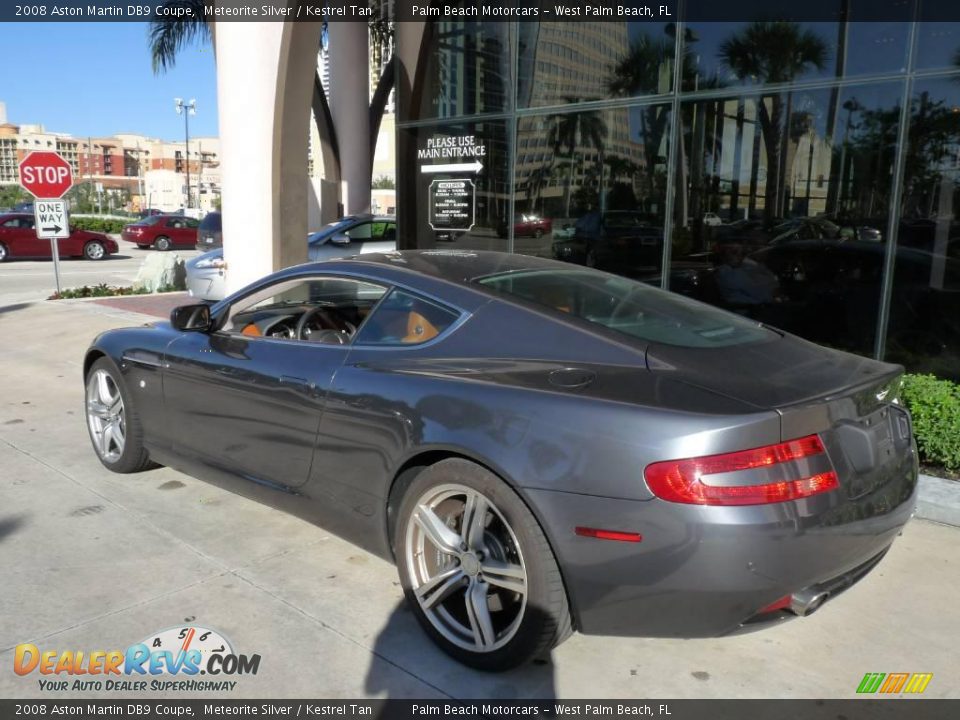 2008 Aston Martin DB9 Coupe Meteorite Silver / Kestrel Tan Photo #3