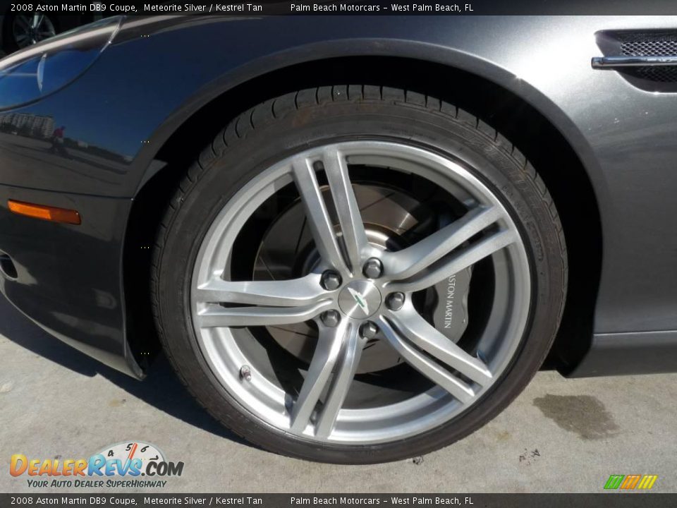 2008 Aston Martin DB9 Coupe Meteorite Silver / Kestrel Tan Photo #4
