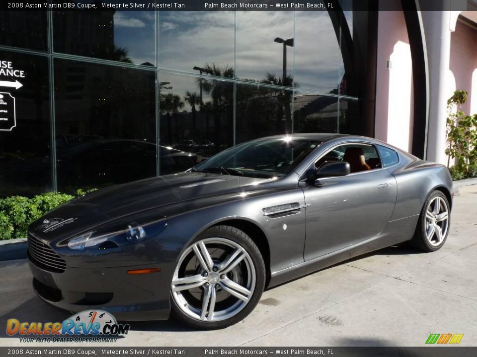 2008 Aston Martin DB9 Coupe Meteorite Silver / Kestrel Tan Photo #5
