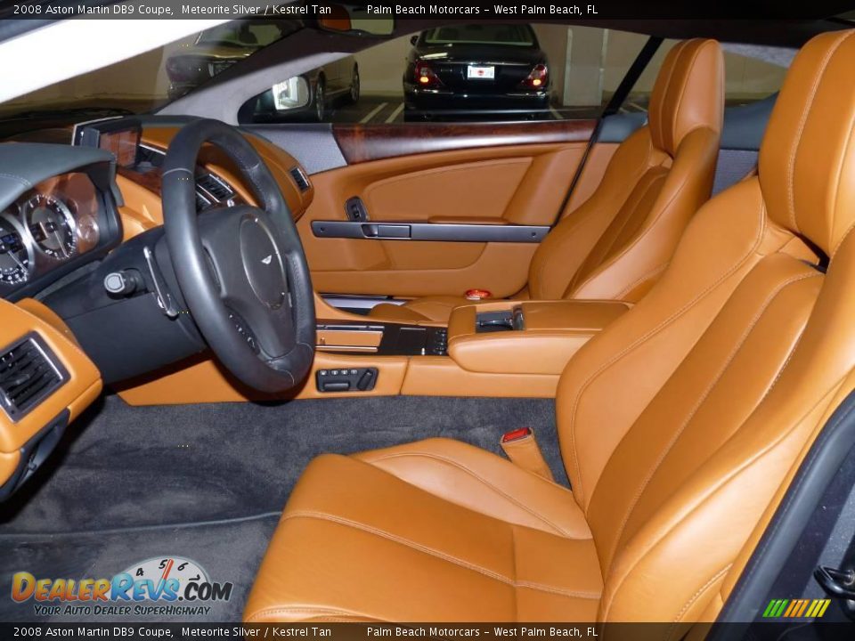 2008 Aston Martin DB9 Coupe Meteorite Silver / Kestrel Tan Photo #8