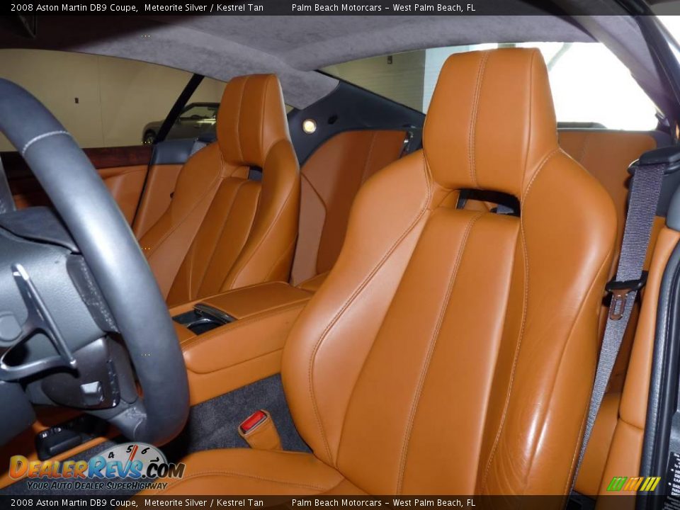 2008 Aston Martin DB9 Coupe Meteorite Silver / Kestrel Tan Photo #9