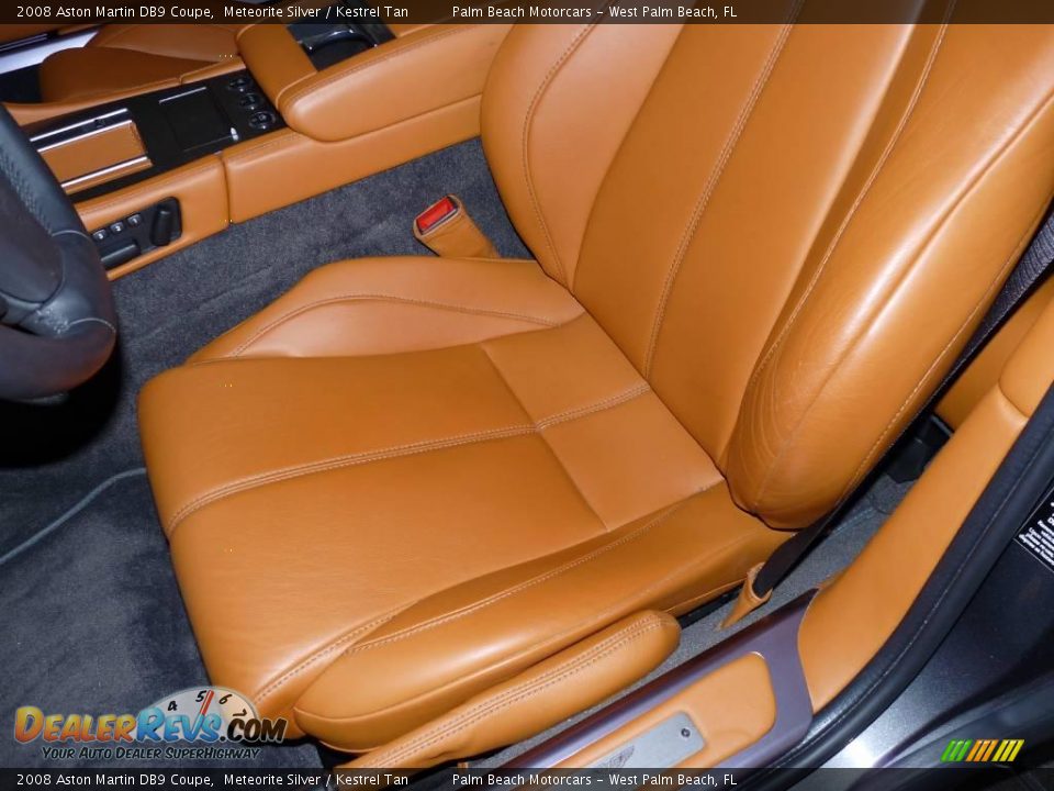 2008 Aston Martin DB9 Coupe Meteorite Silver / Kestrel Tan Photo #10
