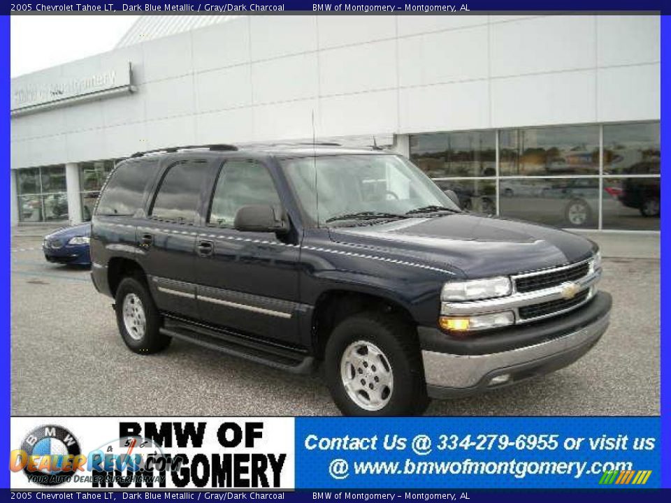 2005 Chevrolet Tahoe LT Dark Blue Metallic / Gray/Dark Charcoal Photo #1