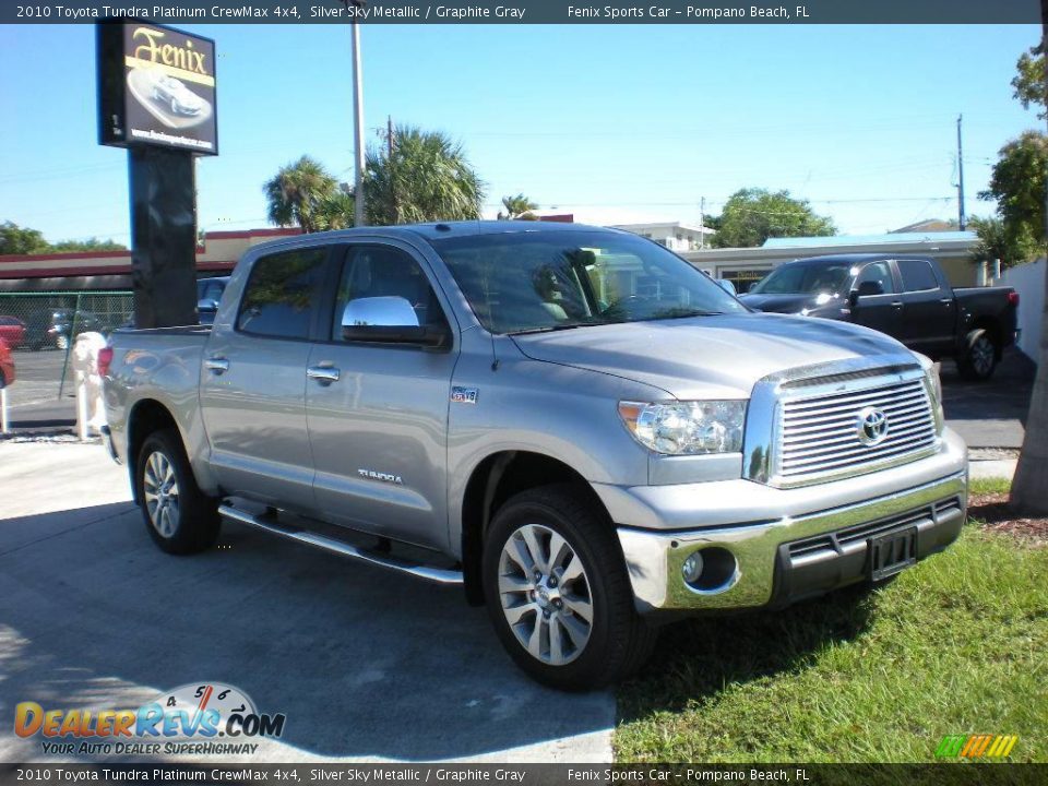 2010 Toyota Tundra Platinum CrewMax 4x4 Silver Sky Metallic / Graphite Gray Photo #1
