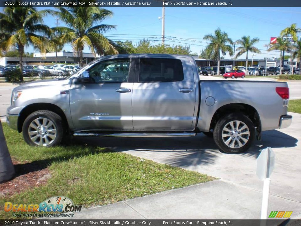 2010 Toyota Tundra Platinum CrewMax 4x4 Silver Sky Metallic / Graphite Gray Photo #3
