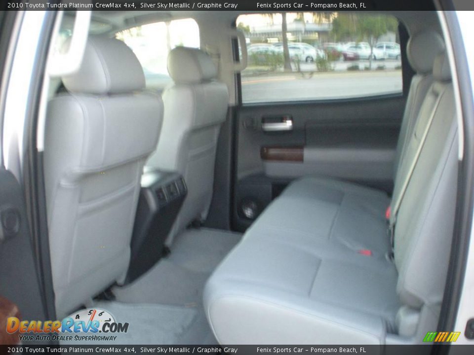 2010 Toyota Tundra Platinum CrewMax 4x4 Silver Sky Metallic / Graphite Gray Photo #11