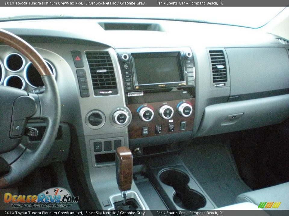 2010 Toyota Tundra Platinum CrewMax 4x4 Silver Sky Metallic / Graphite Gray Photo #13