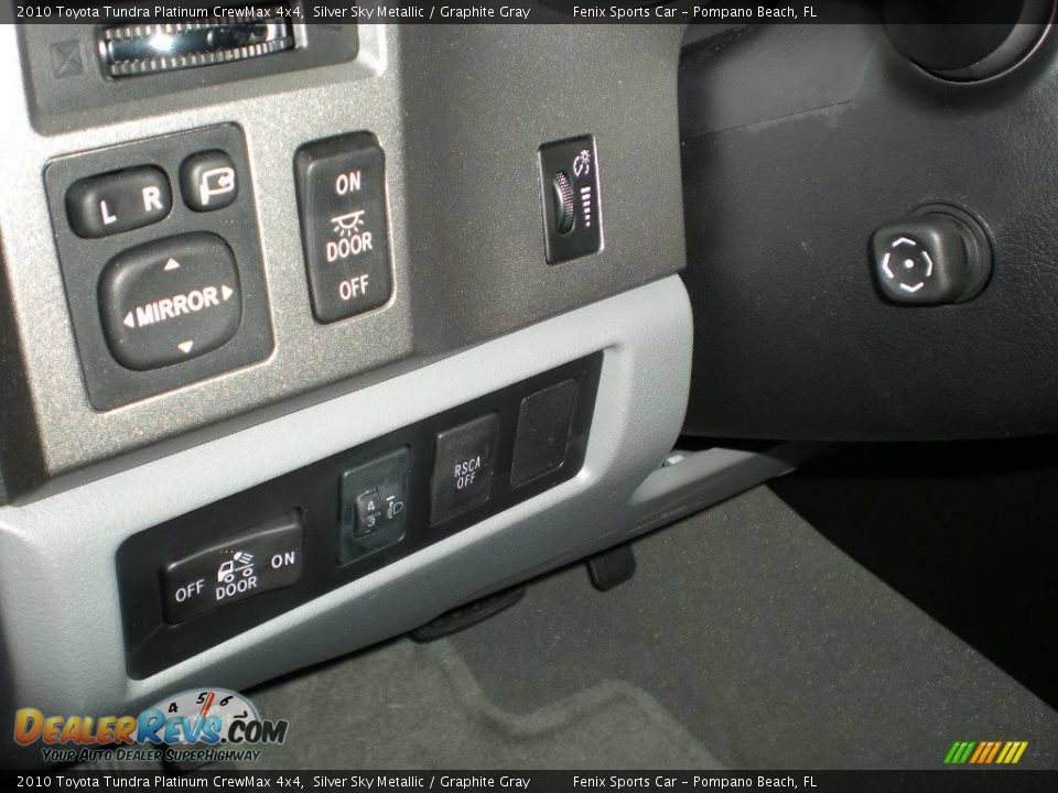2010 Toyota Tundra Platinum CrewMax 4x4 Silver Sky Metallic / Graphite Gray Photo #17
