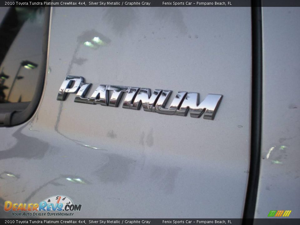 2010 Toyota Tundra Platinum CrewMax 4x4 Silver Sky Metallic / Graphite Gray Photo #25
