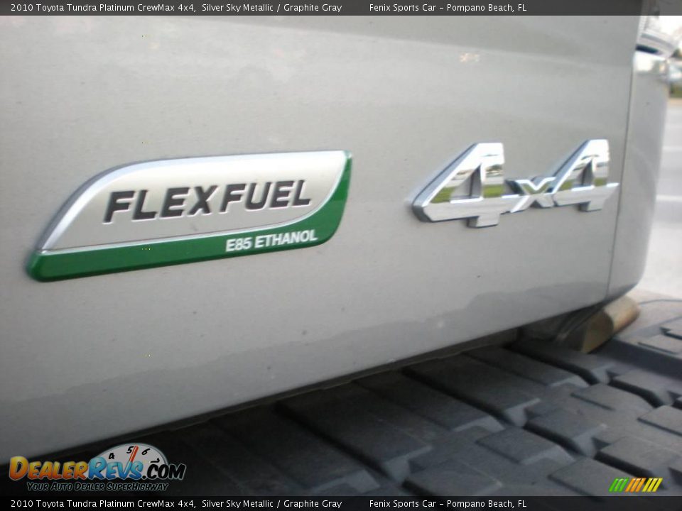 2010 Toyota Tundra Platinum CrewMax 4x4 Silver Sky Metallic / Graphite Gray Photo #26