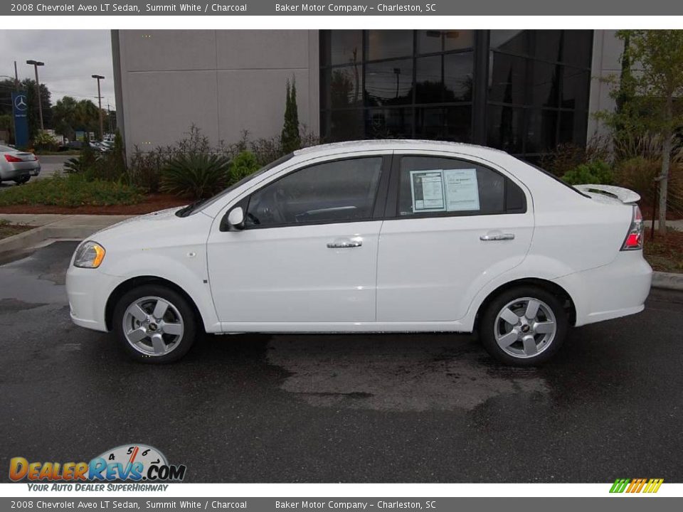 2008 Chevrolet Aveo LT Sedan Summit White / Charcoal Photo #2