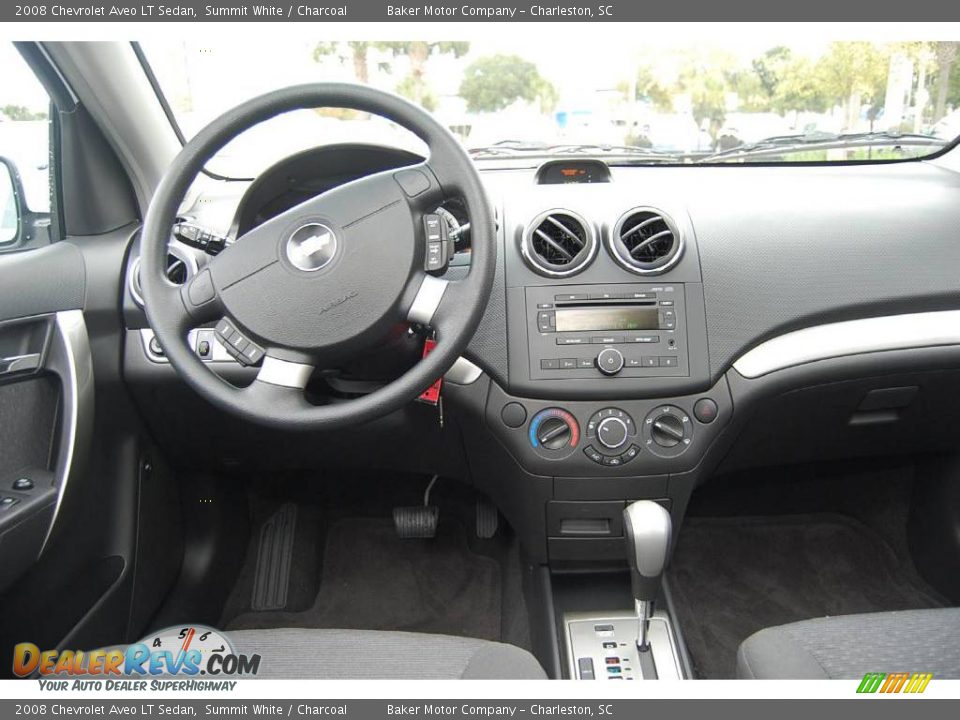 2008 Chevrolet Aveo LT Sedan Summit White / Charcoal Photo #3