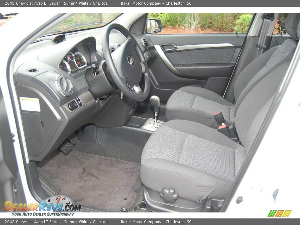 2008 Chevrolet Aveo LT Sedan Summit White / Charcoal Photo #4
