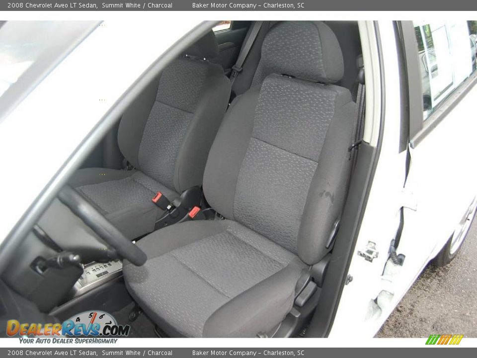 2008 Chevrolet Aveo LT Sedan Summit White / Charcoal Photo #5