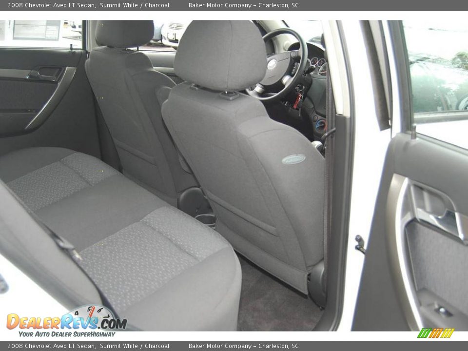 2008 Chevrolet Aveo LT Sedan Summit White / Charcoal Photo #9