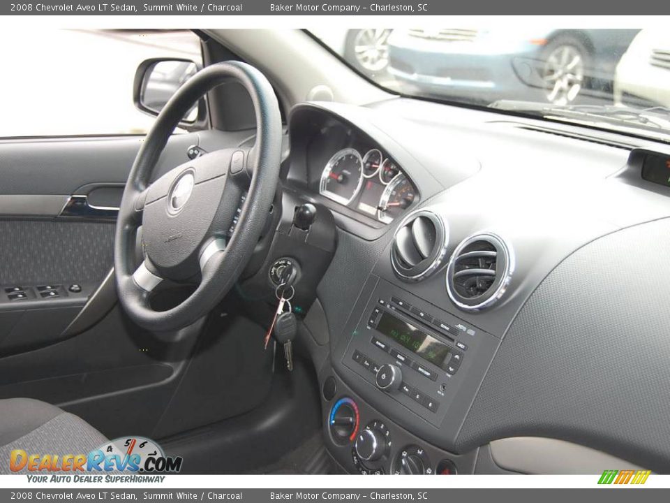 2008 Chevrolet Aveo LT Sedan Summit White / Charcoal Photo #10