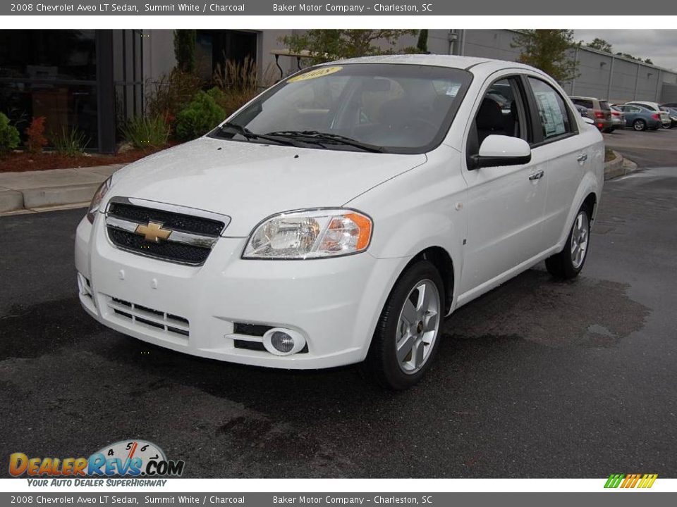 2008 Chevrolet Aveo LT Sedan Summit White / Charcoal Photo #12