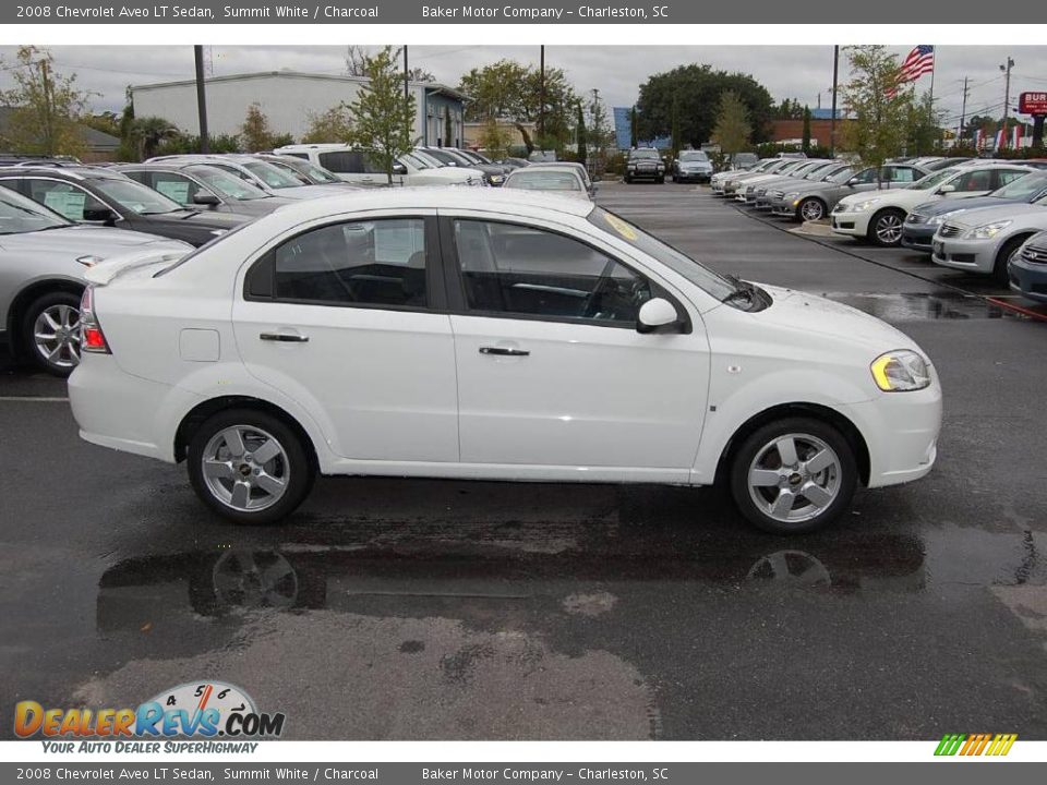 2008 Chevrolet Aveo LT Sedan Summit White / Charcoal Photo #14